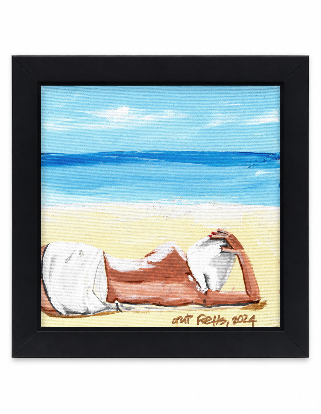 Orit Fuchs / Beach, 2024 – Original Acrylic Painting on Canvas